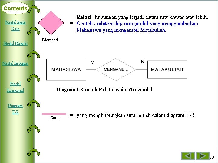 Contents = Model Basis Deklarasi Data Array Model Hirarki Dimensi Satu Model Jaringan Array