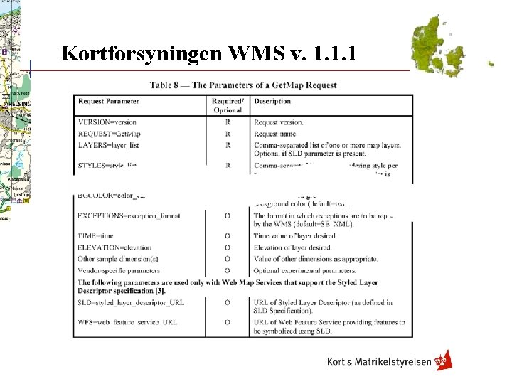 Kortforsyningen WMS v. 1. 1. 1 