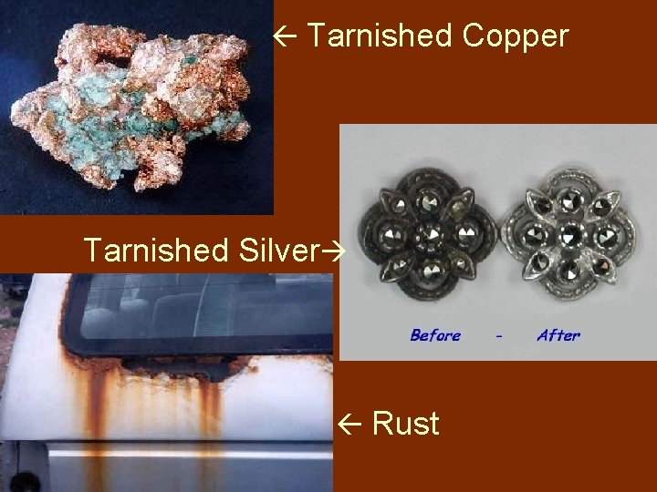 Tarnished Copper Tarnished Silver Rust Tarnished Copper Tarnished Silver Rust