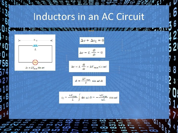Inductors in an AC Circuit 