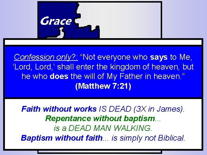 Faith only? : James 2: 22 – (Speaking of Abraham) Confession “Notwas everyone who