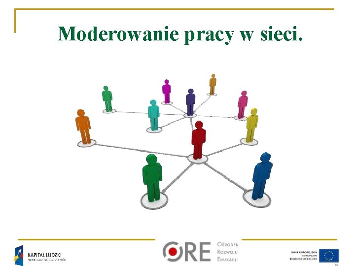 Moderowanie pracy w sieci. 