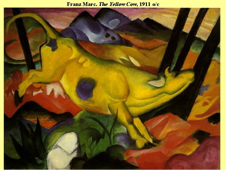 Franz Marc. The Yellow Cow, 1911 o/c 