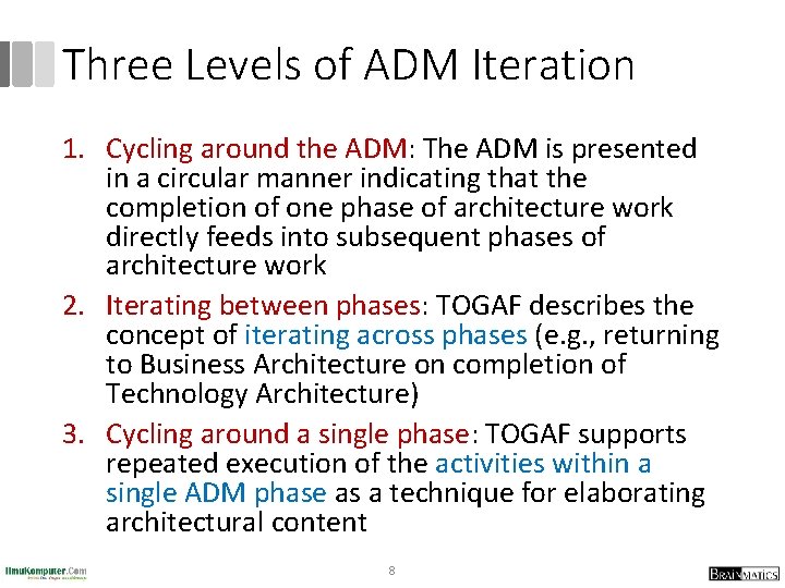 Three Levels of ADM Iteration 1. Cycling around the ADM: The ADM is presented Three Levels of ADM Iteration 1. Cycling around the ADM: The ADM is presented