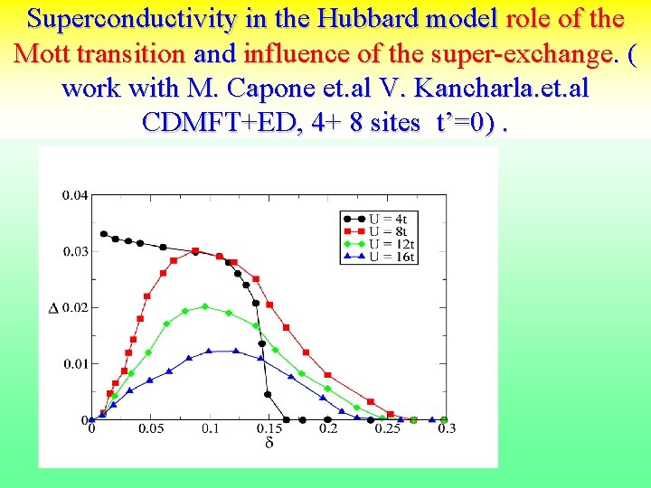 Superconductivity in the Hubbard model role of the Mott transition and influence of the