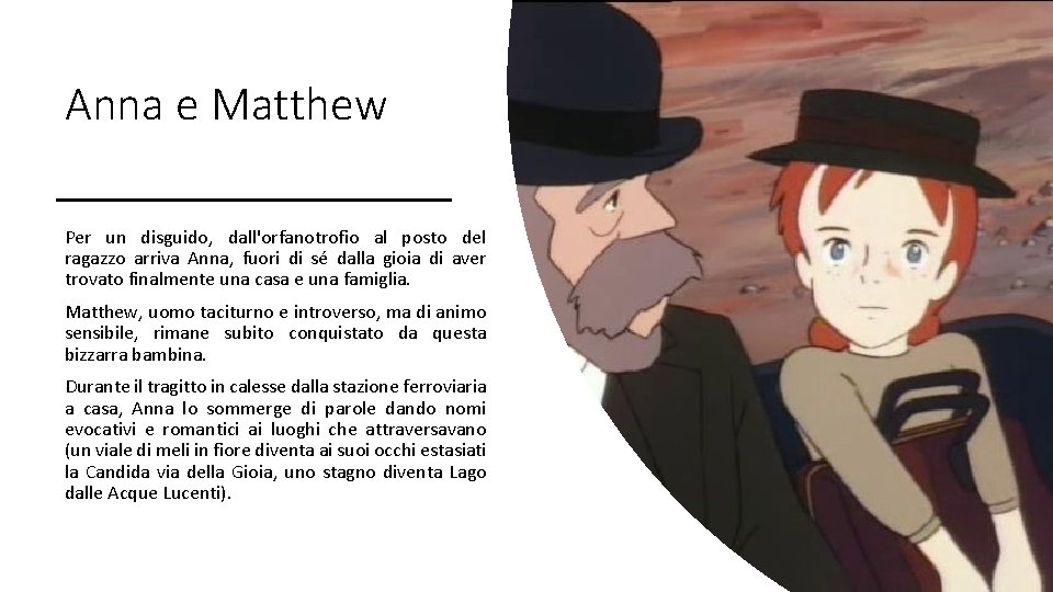 Anna e Matthew Per un disguido, dall'orfanotrofio al posto del ragazzo arriva Anna, fuori