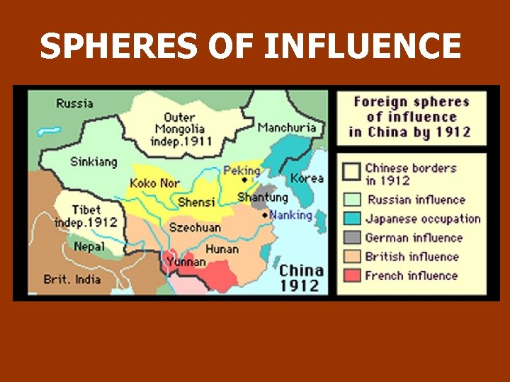 SPHERES OF INFLUENCE 