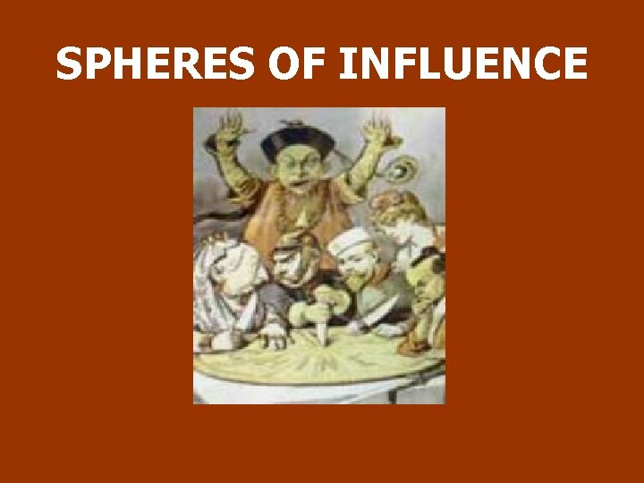 SPHERES OF INFLUENCE 