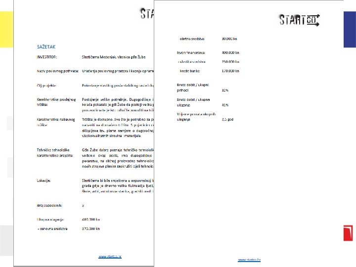 Ministarstvo poduzetništva i obrta u suradnji sa Hrvatskom agencijom za malo gospodarstvo, program “Start.