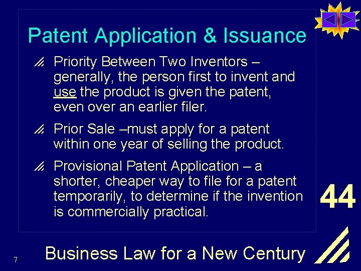 Patent Application & Issuance p Priority Between Two Inventors – generally, the person first