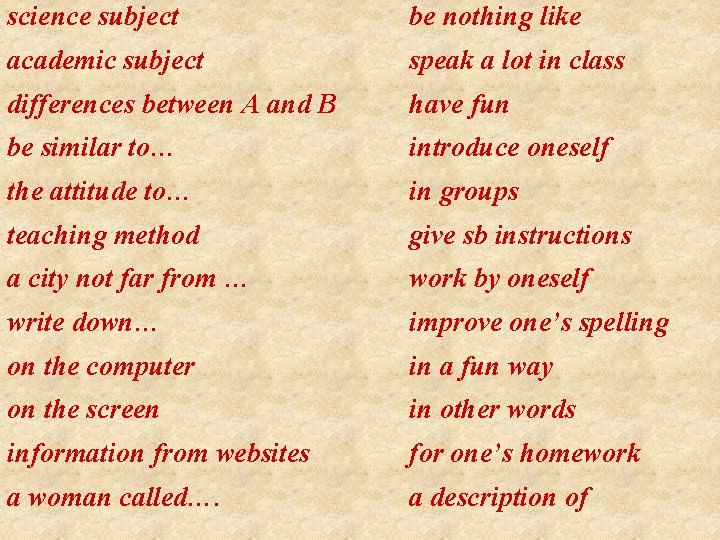 science subject be nothing like academic subject speak a lot in class differences between