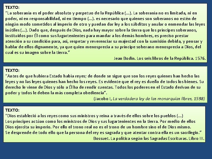 TEXTO: “La soberanía es el poder absoluto y perpetuo de la República (. .