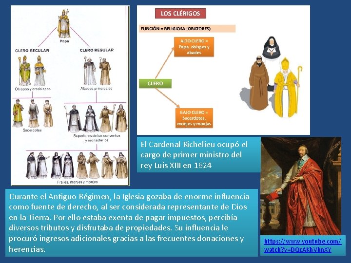 El Cardenal Richelieu ocupó el cargo de primer ministro del rey Luis XIII en