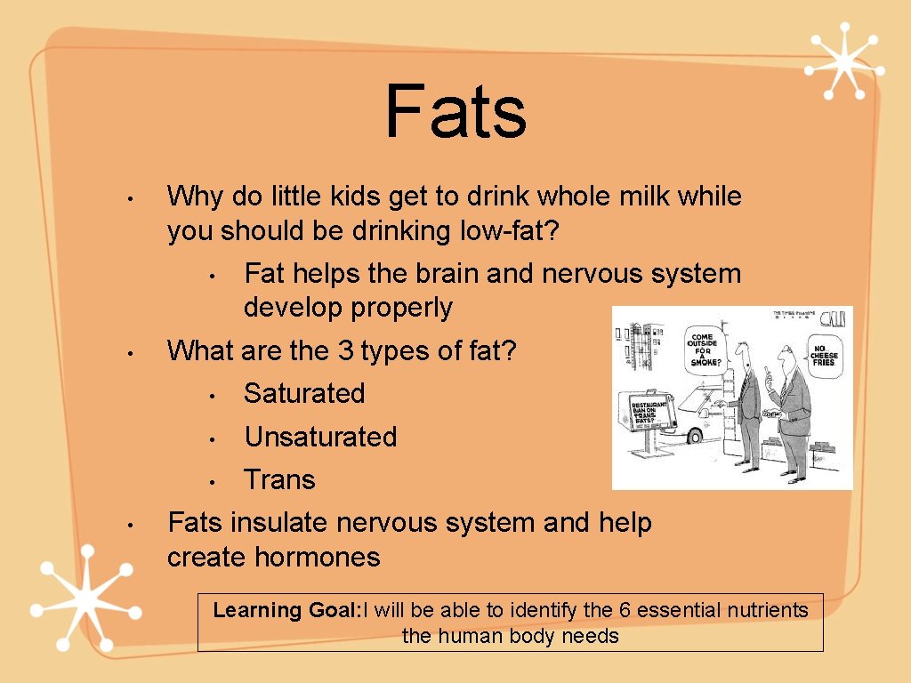 Fats • Why do little kids get to drink whole milk while you should