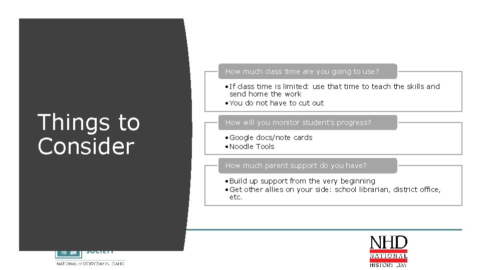 How much class time are you going to use? • If class time is How much class time are you going to use? • If class time is