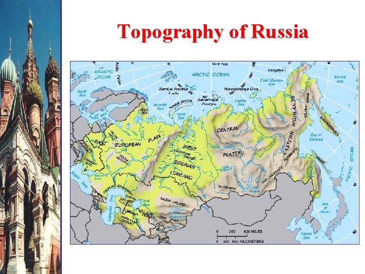 Topography of Russia 