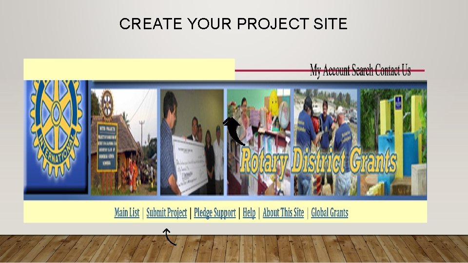 CREATE YOUR PROJECT SITE 