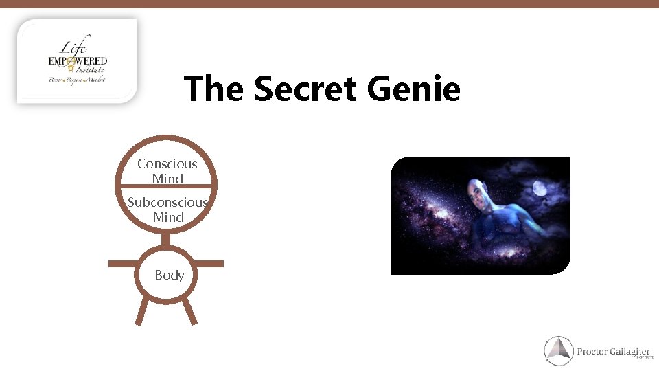 The Secret Genie Conscious Mind Subconscious Mind Body 