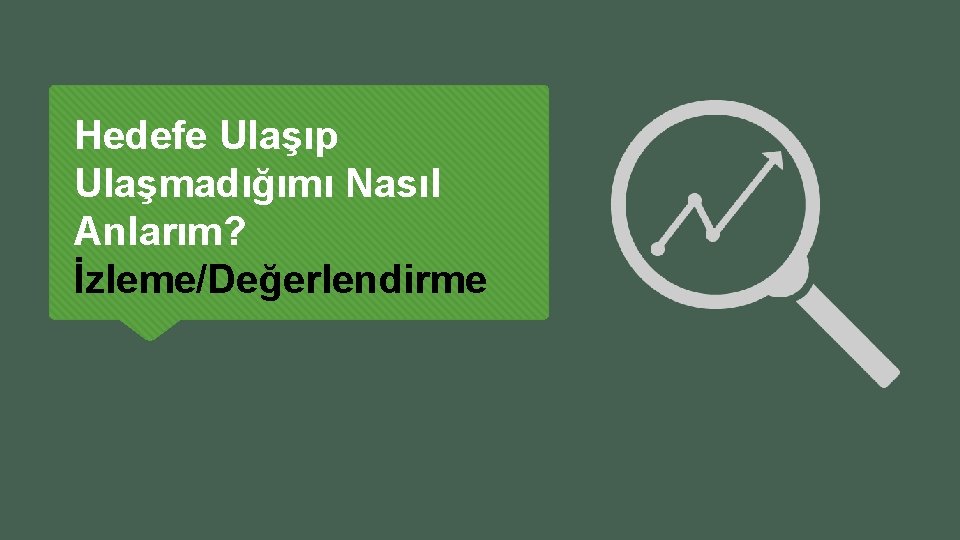 Hedefe Ulaşıp Ulaşmadığımı Nasıl Anlarım? İzleme/Değerlendirme 