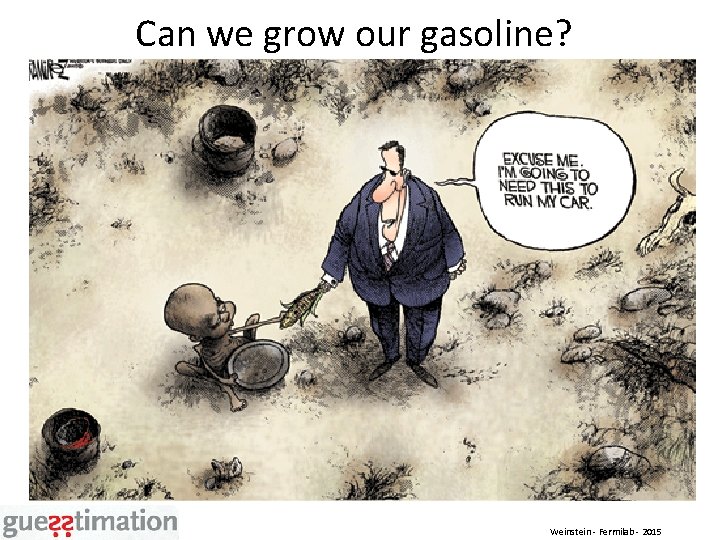 Can we grow our gasoline? How much cropland would we need to grow corn
