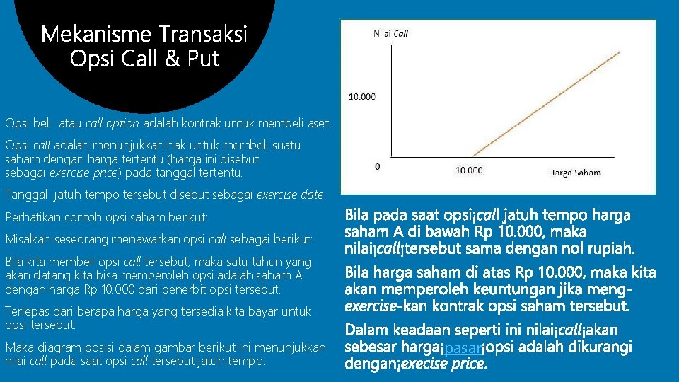 Opsi beli atau call option adalah kontrak untuk membeli aset. Opsi call adalah menunjukkan Opsi beli atau call option adalah kontrak untuk membeli aset. Opsi call adalah menunjukkan