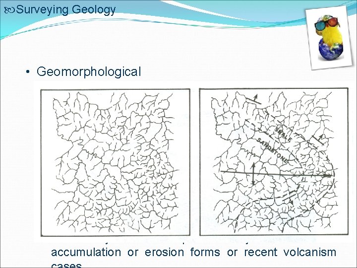  Surveying Geology • Geomorphological • Changes in morphological pattern within the same process