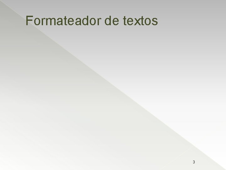 Formateador de textos 3 