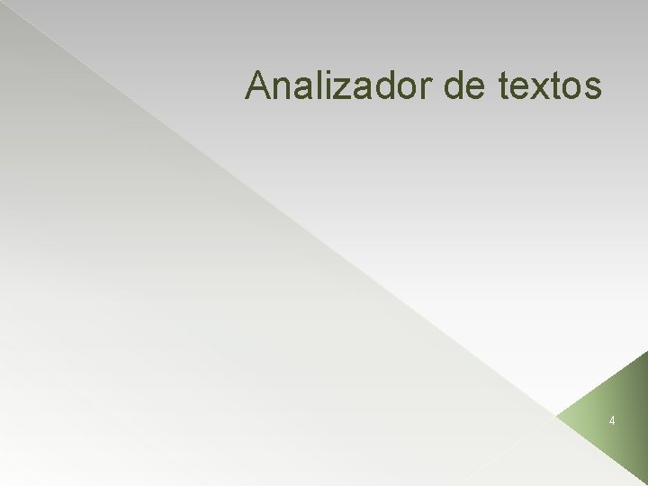 Analizador de textos 4 