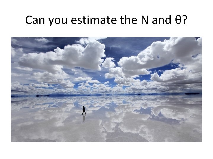 Can you estimate the N and θ? 