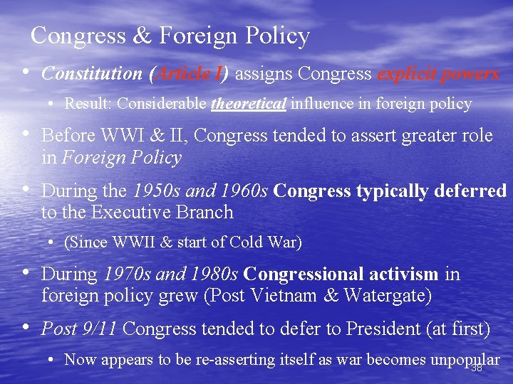 Chapter 18 Foreign Policy FP 1 Outline history