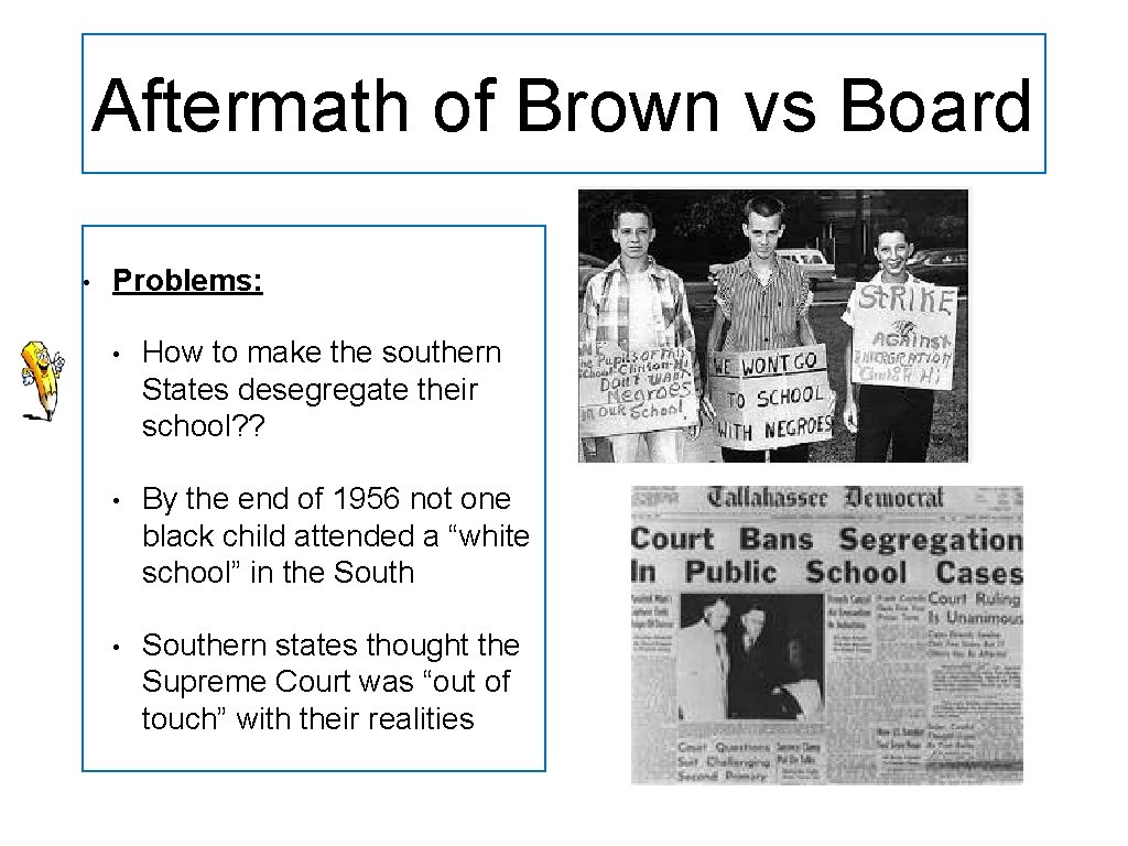 Create a chart which lists as many problems