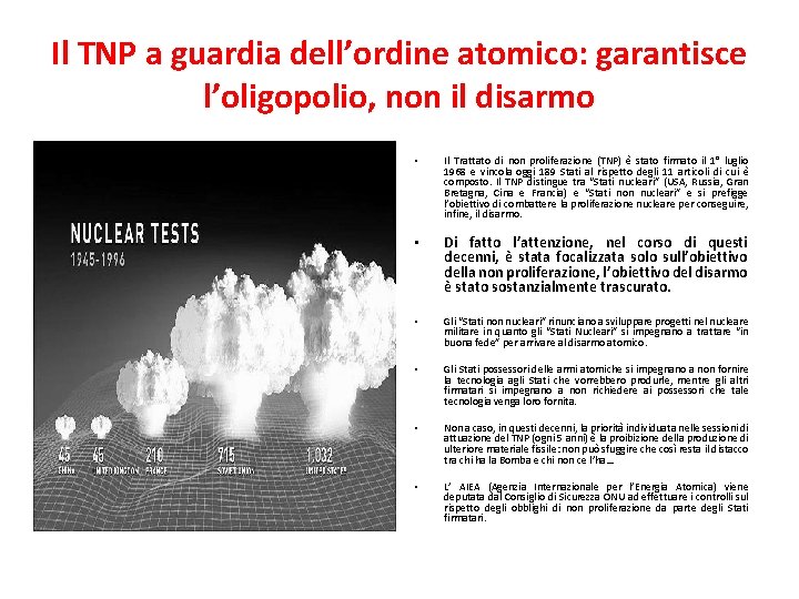 Il TNP a guardia dell’ordine atomico: garantisce l’oligopolio, non il disarmo • Il Trattato