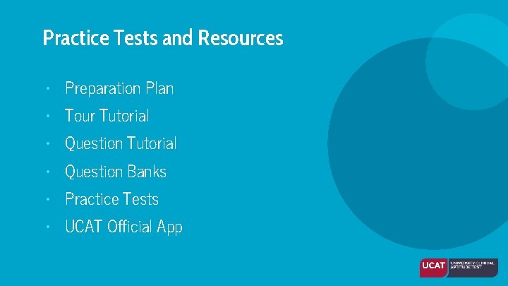 Practice Tests and Resources • Preparation Plan • Tour Tutorial • Question Tutorial •