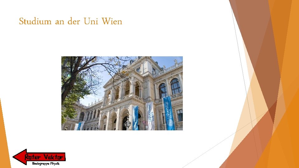 Studium an der Uni Wien 