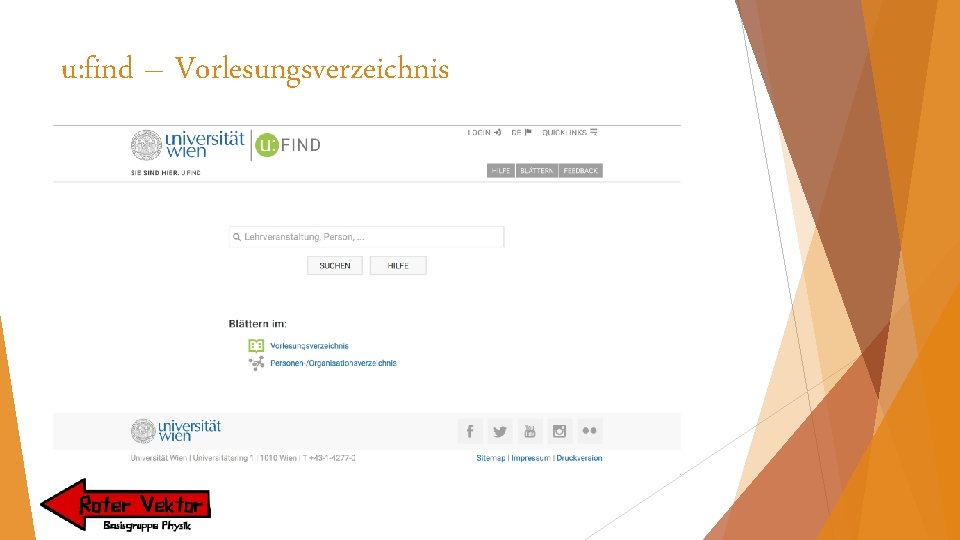 u: find – Vorlesungsverzeichnis 