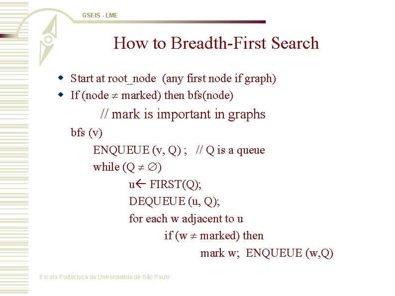 GSEIS - LME How to Breadth-First Search w Start at root_node (any first node