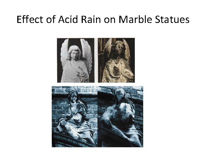 Effect of Acid Rain on Marble Statues 