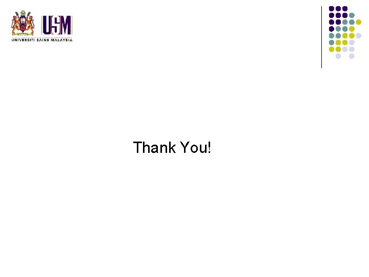 Thank You! Thank You!