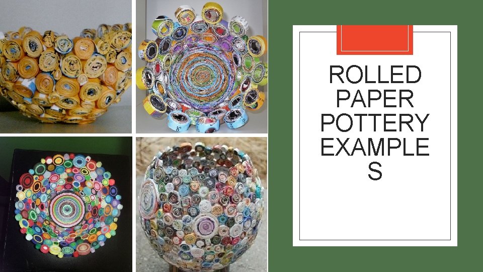 Using Paper Patterns Pottery PAPER SCULPTURE Ceramics 1 Mrs Fidler Paper Assignment