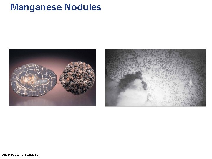 Manganese Nodules © 2014 Pearson Education, Inc. 