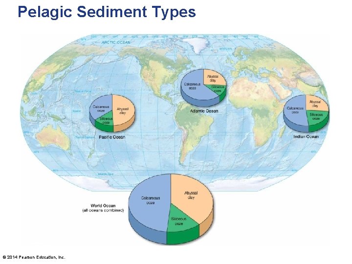 Pelagic Sediment Types © 2014 Pearson Education, Inc. 