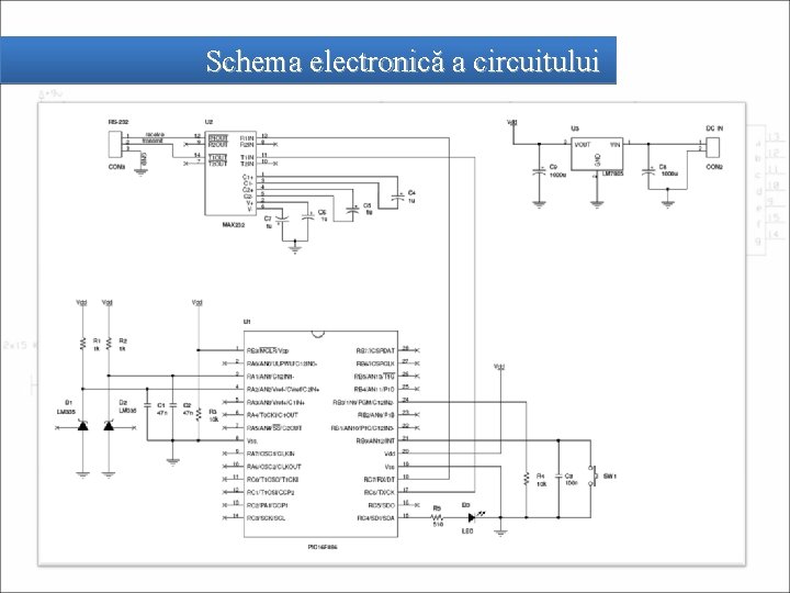 Schema electronică a circuitului 