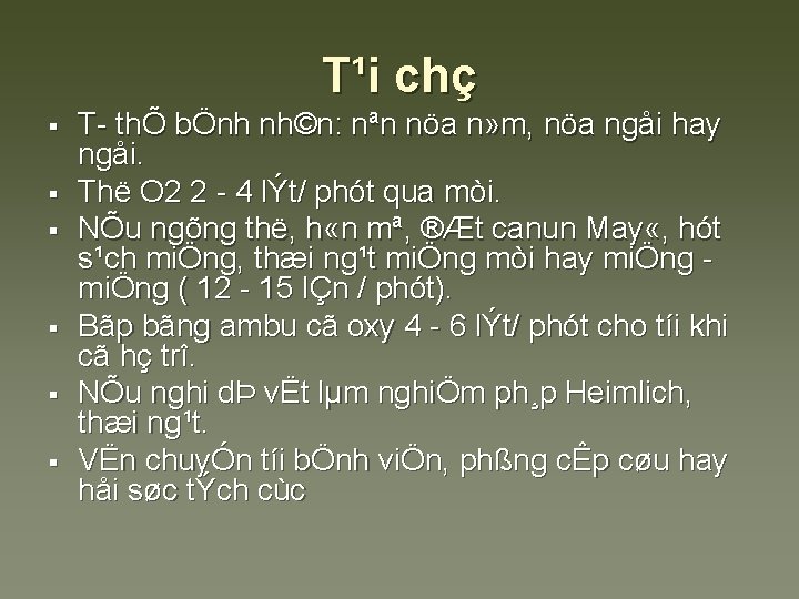 T¹i chç § § § T thÕ bÖnh nh©n: nªn nöa n» m, nöa