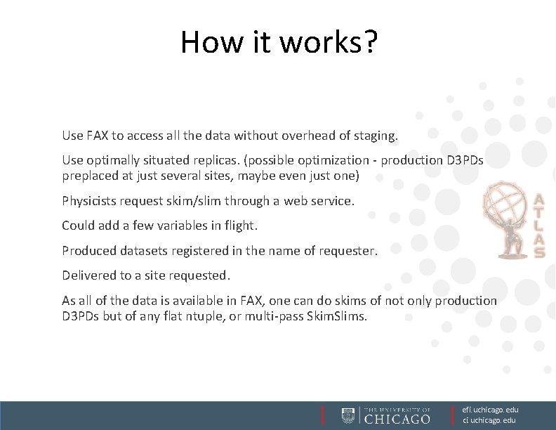 How it works? Use FAX to access all the data without overhead of staging.