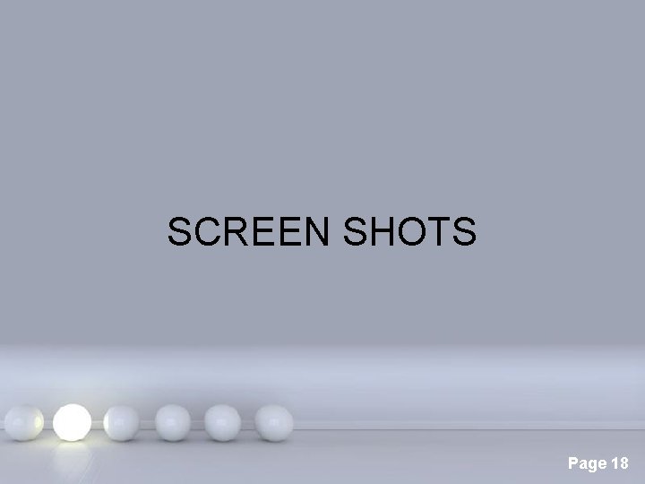 SCREEN SHOTS Page 18 