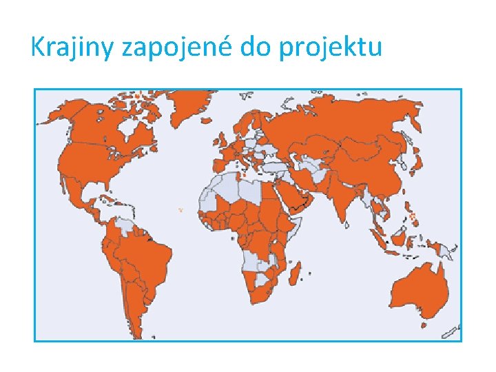 Krajiny zapojené do projektu 