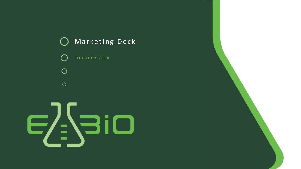 Marketing Deck OCTOBER 2020 