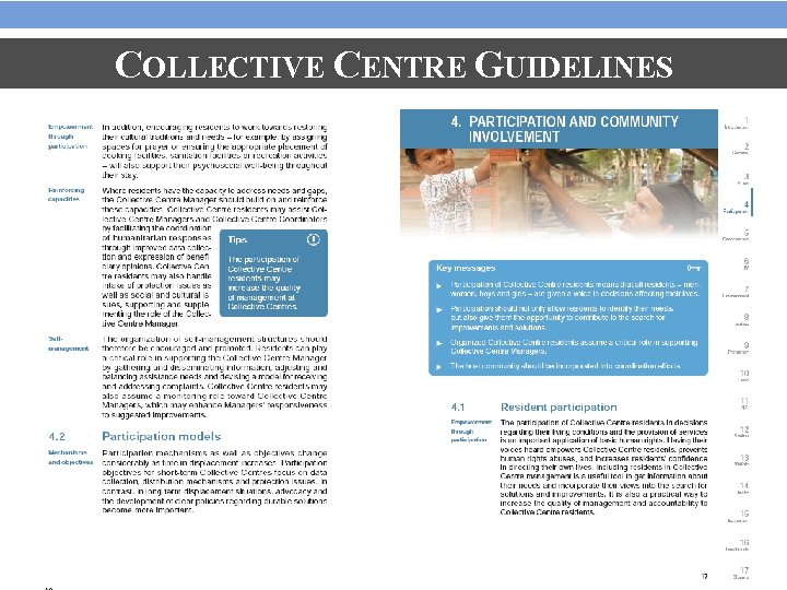 COLLECTIVE CENTRE GUIDELINES 