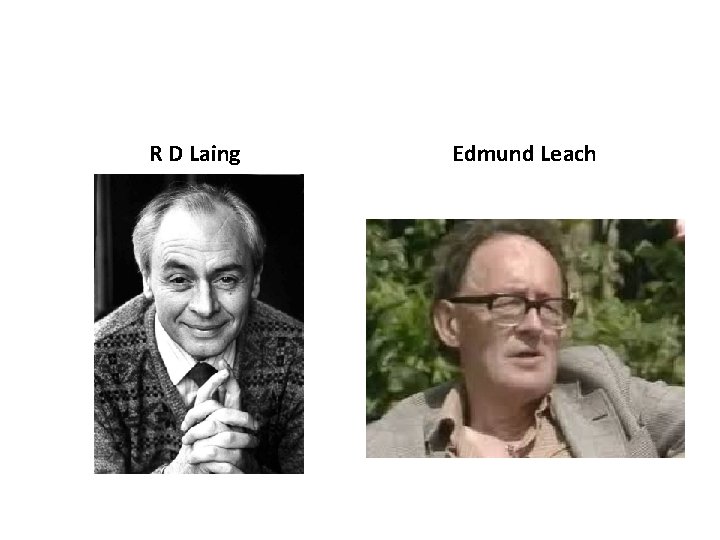 R D Laing Edmund Leach 