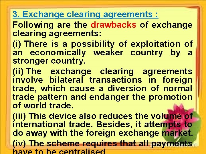 Exchange Control Methods Methods of exchange control The various methods of